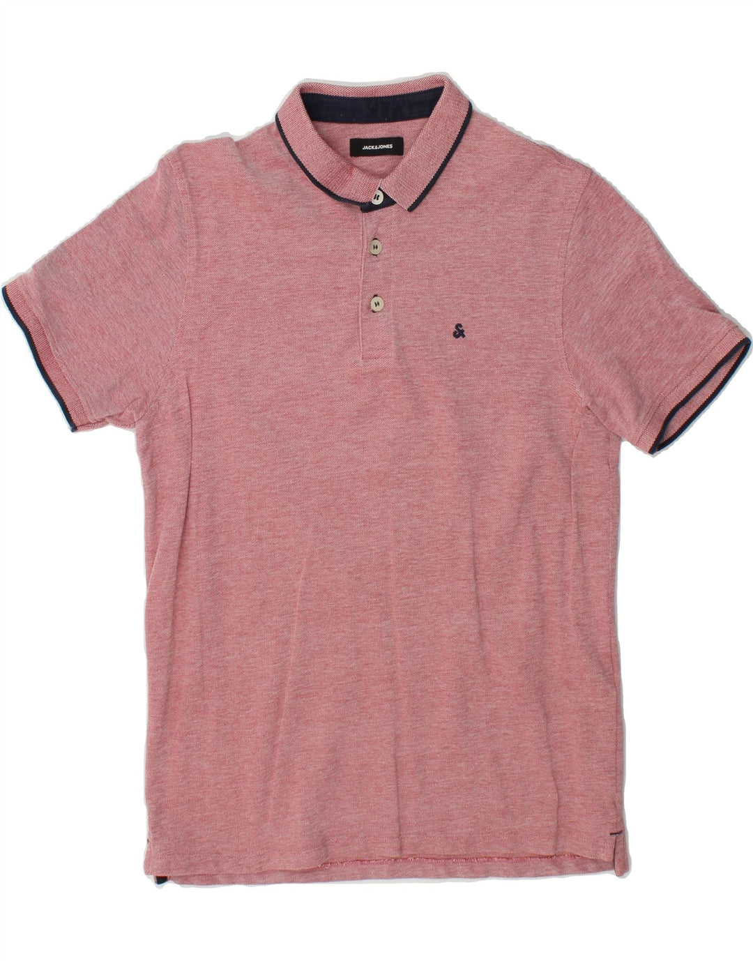 JACK & JONES Mens Polo Shirt Large Red Cotton Vintage Jack & Jones and Second-Hand Jack & Jones from Messina Hembry 