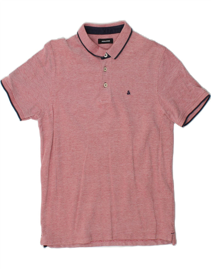 JACK & JONES Mens Polo Shirt Large Red Cotton Vintage Jack & Jones and Second-Hand Jack & Jones from Messina Hembry 