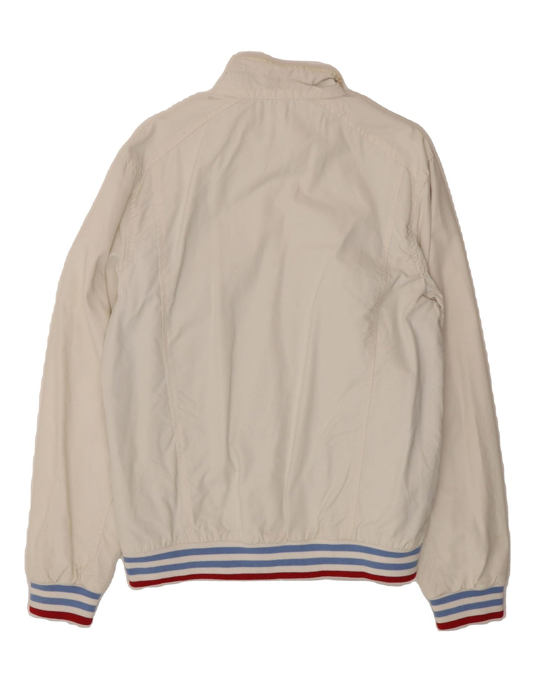 TOMMY HILFIGER Mens Tracksuit Top Jacket Small White Nylon Vintage Tommy Hilfiger and Second-Hand Tommy Hilfiger from Messina Hembry 