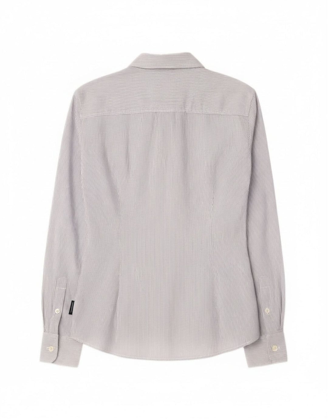 North Sails Damenhemd UK 10 Small Blaue Nadelstreifen-Baumwolle