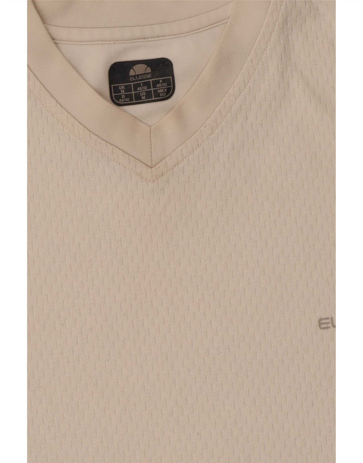 Ellesse Herren T-Shirt Top Mittelweißes Polyester