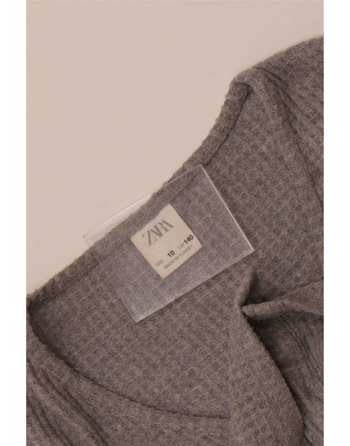 Zara Mädchen Crop Top 9-10 Jahre Grau