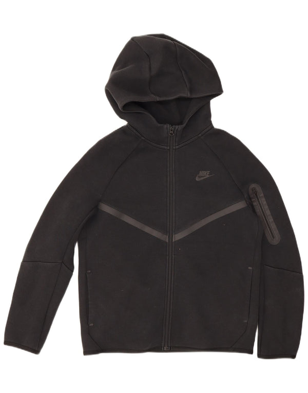 Nike Jungen-Kapuzenpullover mit Reißverschluss, 13–14 Jahre, XL, schwarze Baumwolle