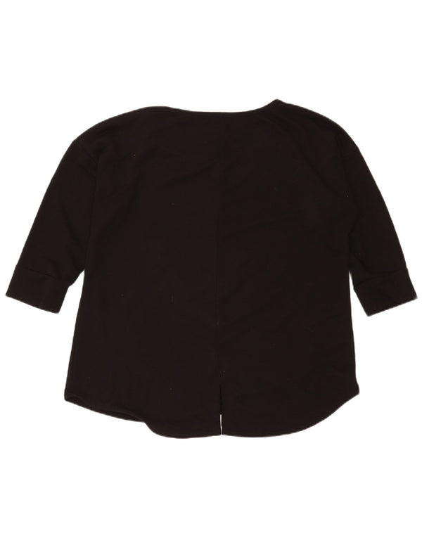 St. John's Bay Damen-Top, 3/4-Ärmel, UK 18, XL, Schwarz, Polyester