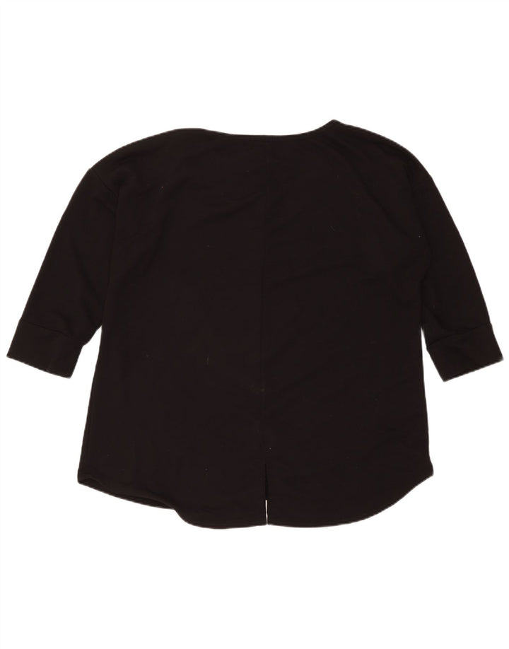 St. John's Bay Damen-Top, 3/4-Ärmel, UK 18, XL, Schwarz, Polyester