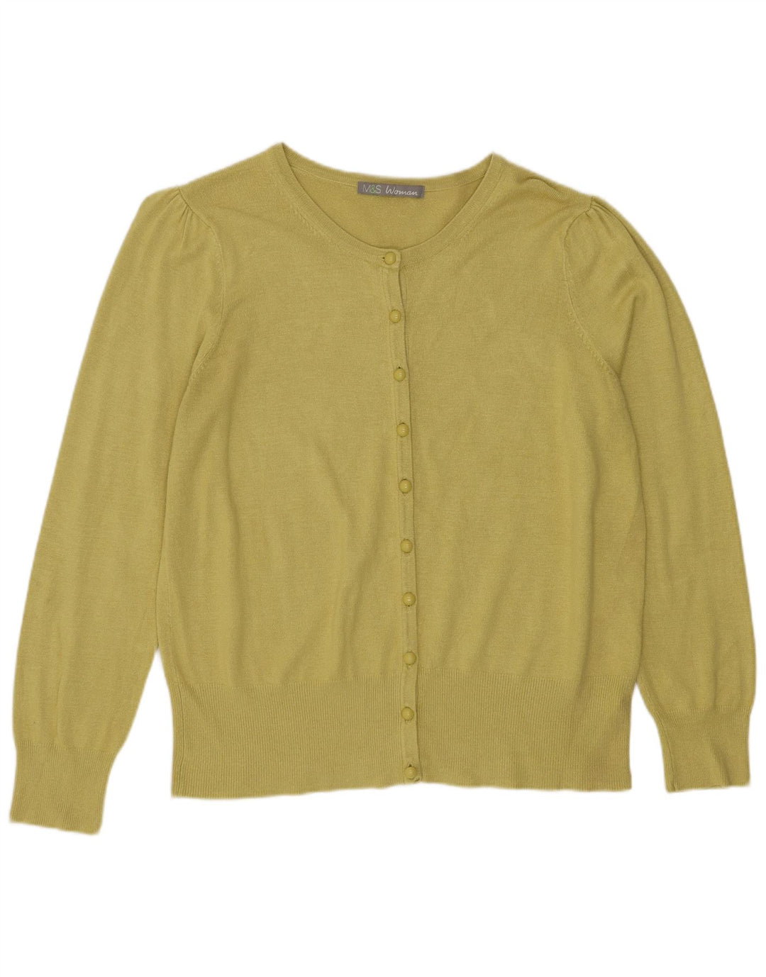 Marks & Spencer Damen Strickjacke UK 14 Mittelgrün