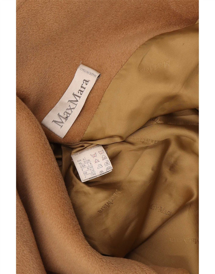 Max Mara Damen Übergroßer Zweireihermantel UK 12 Medium Beige