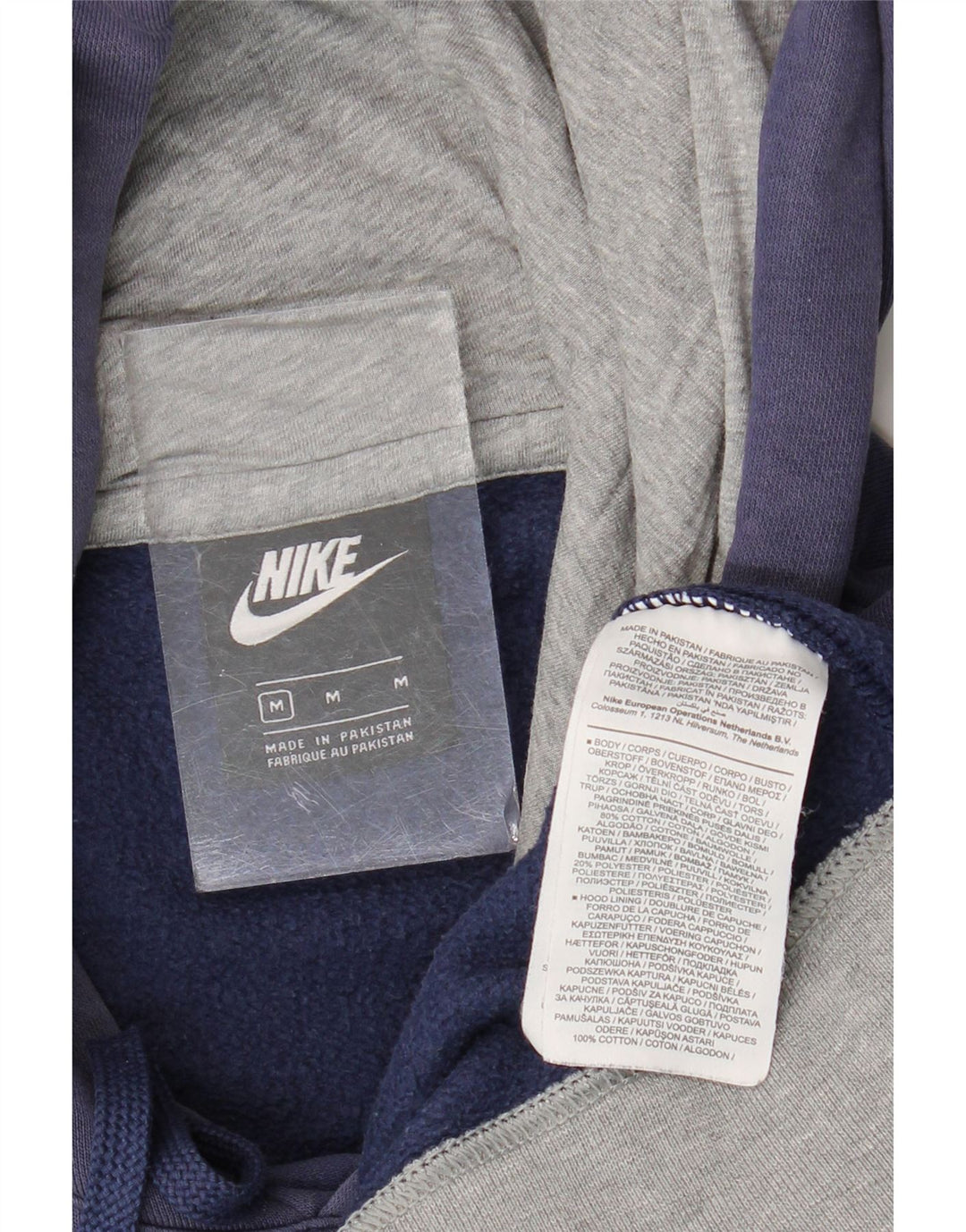 Nike Herren-Kapuzenpullover mit Grafik, mittelblaue Baumwolle