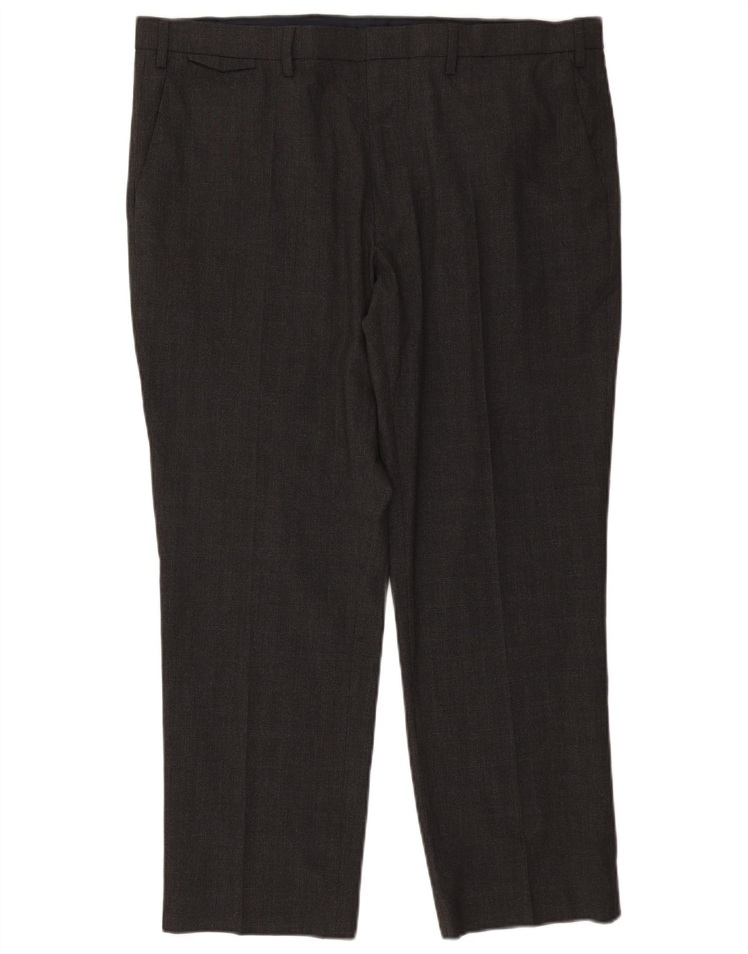 MARKS & SPENCER Herren-Chinohose mit normaler Passform, W40, L28, graues Polyester