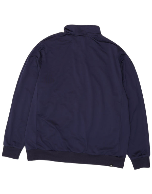 PUMA Herren Graphic Trainingsanzug Top Jacke 2XL Marineblau Polyester