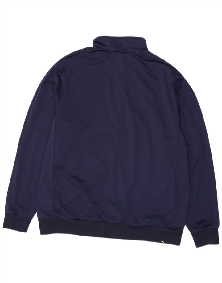 PUMA Herren Graphic Trainingsanzug Top Jacke 2XL Marineblau Polyester
