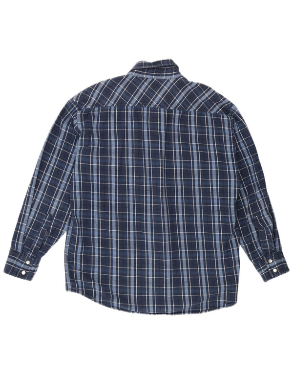 Dickies Herren-Flanellhemd, mittelgroß, marineblau kariert