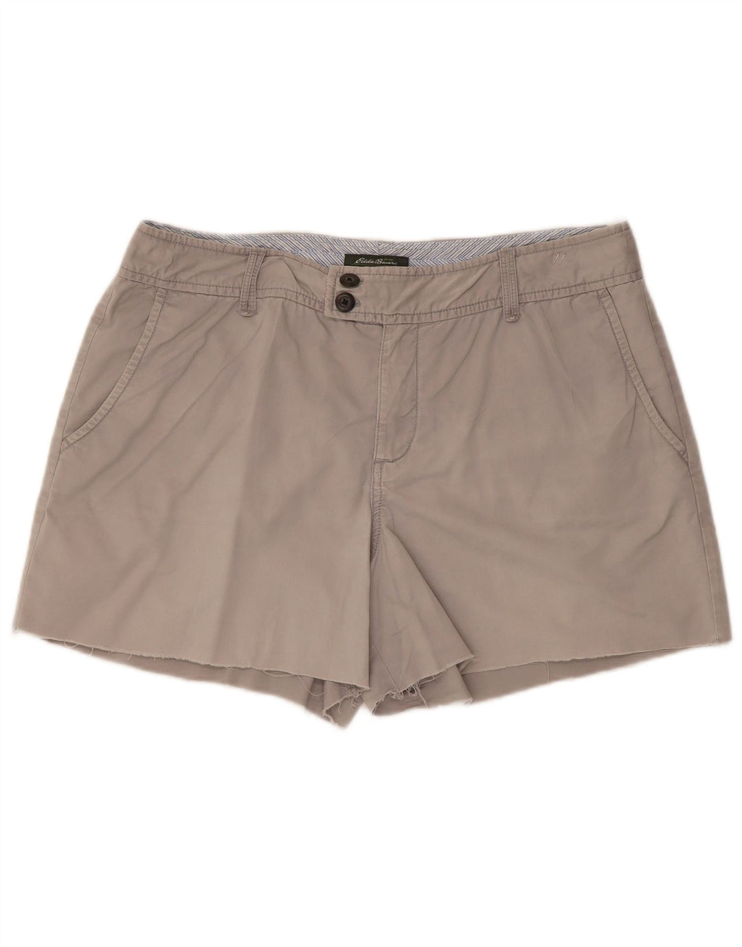 Eddie Bauer Herren Freizeitshorts US 14 XL W36 Graue Baumwolle