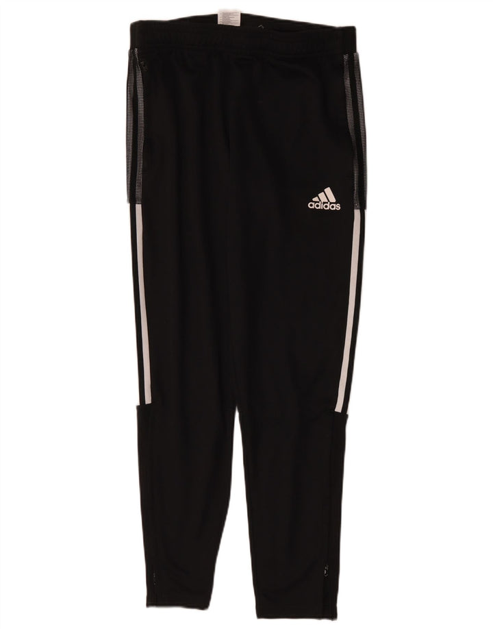 Adidas Herren-Trainingshose, mittelgroß, Schwarz, Polyester, Sport