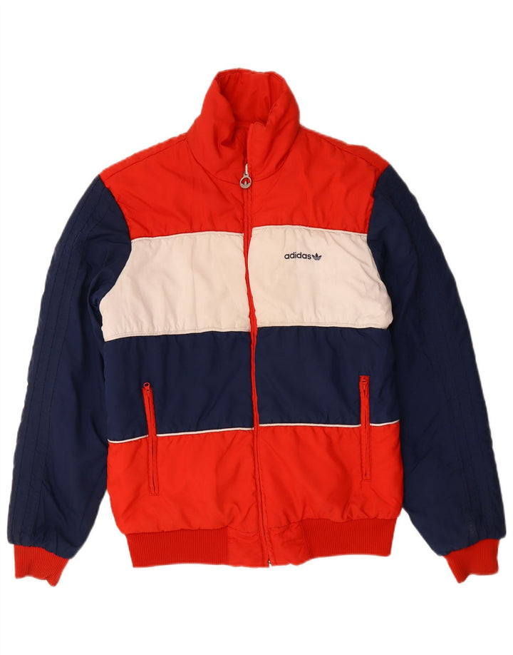 Adidas Herren Wendejacke UK 38 Medium Marineblau Colourblock Polyester