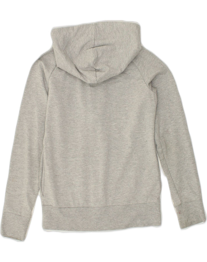 KAPPA Girls Zip Hoodie Sweater 9-10 Years Grey Cotton | Vintage Kappa | Thrift | Second-Hand Kappa | Used Clothing | Messina Hembry 