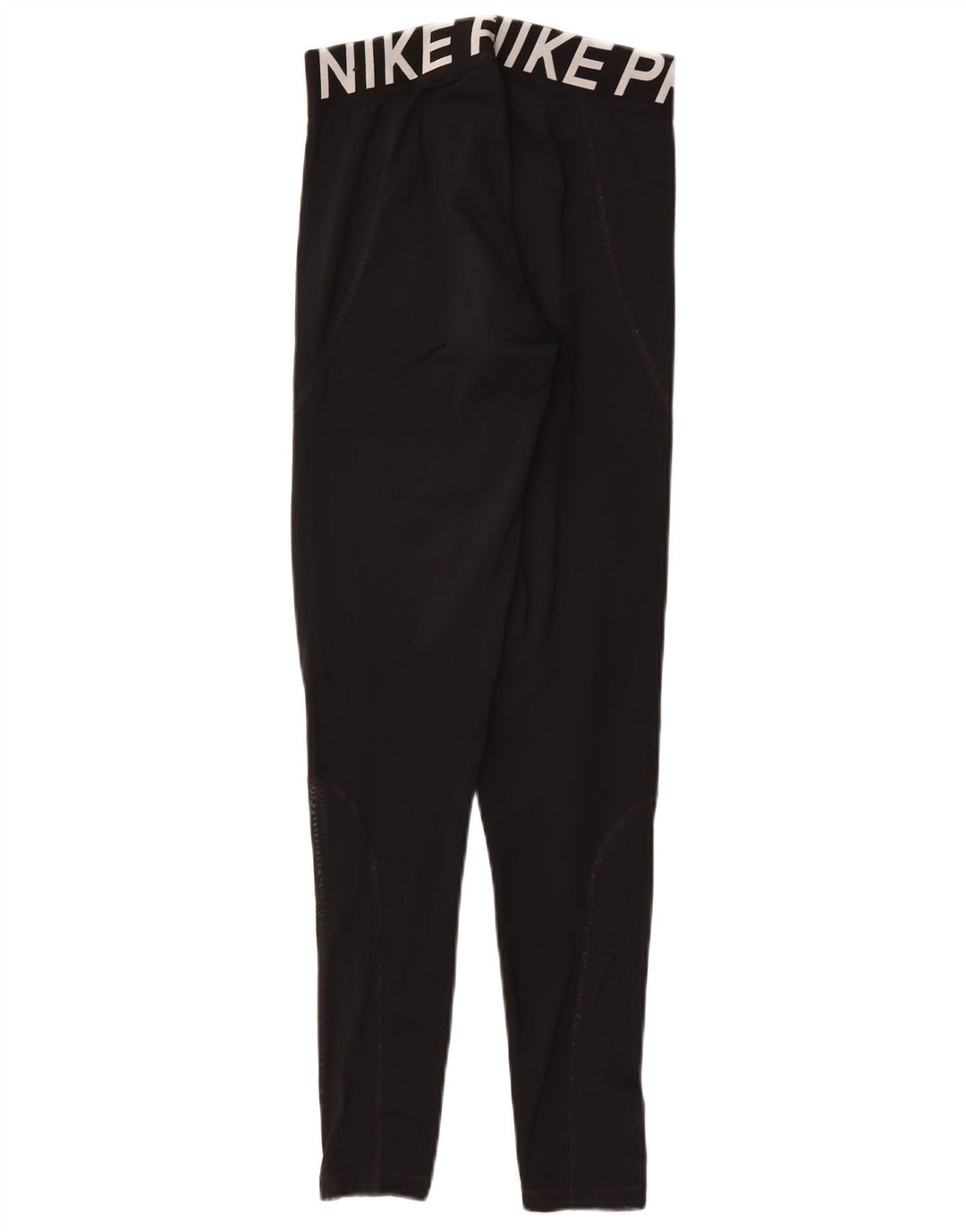 NIKE Womens Dri Fit Graphic Leggings UK 12 Mittelschwarzes Polyester