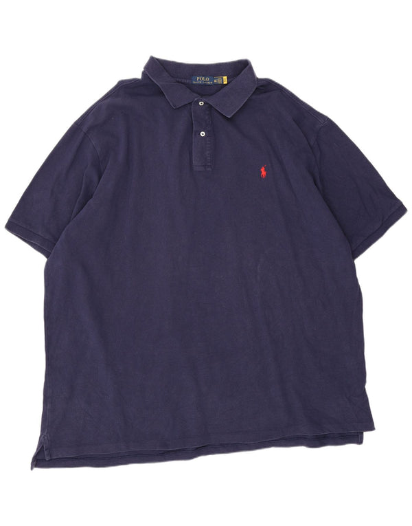 Polo Ralph Lauren Herren-Poloshirt, groß, 3XL, Marineblau, Baumwolle