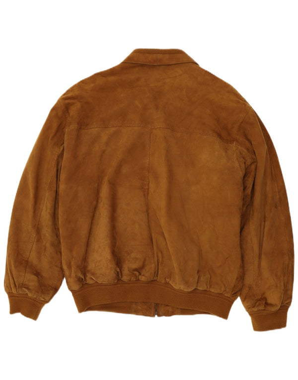 Living World Herren Wildlederjacke UK 44 2XL Braunes Leder