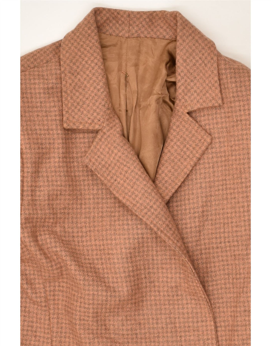 VINTAGE Womens Double Breasted Blazer Jacket UK 14 Medium Brown | Vintage Vintage | Thrift | Second-Hand Vintage | Used Clothing | Messina Hembry 