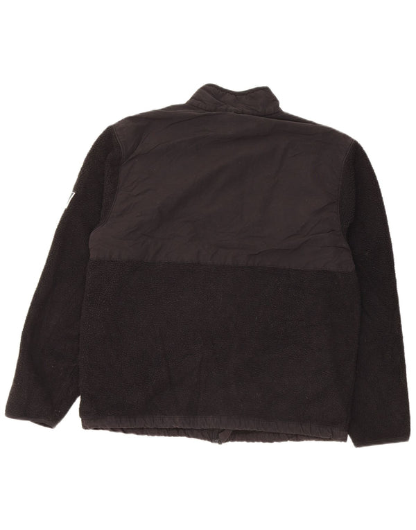 Marks & Spencer Damen Fleecejacke UK 14 Medium Schwarz Polyester