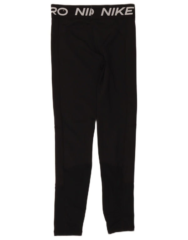 Nike Dri Fit Grafik-Leggings für Mädchen, 12–13 Jahre, Größe L, Schwarz, Polyester