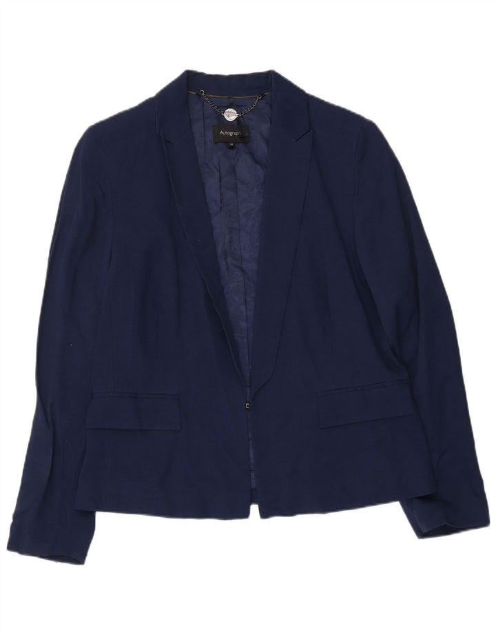 Marks & Spencer Damen Autograph Blazer Jacke UK 12 Medium Marineblau