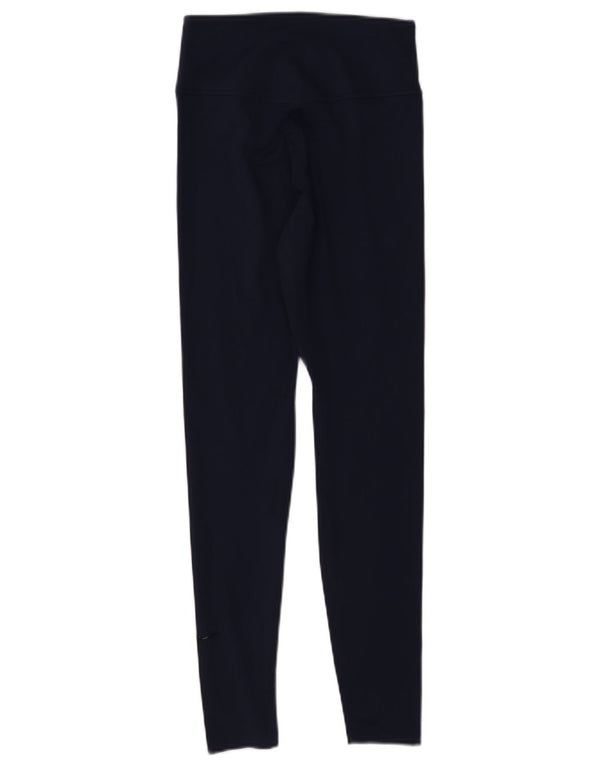 Nike Damen Leggings UK 8 Small Marineblau Polyester Sport