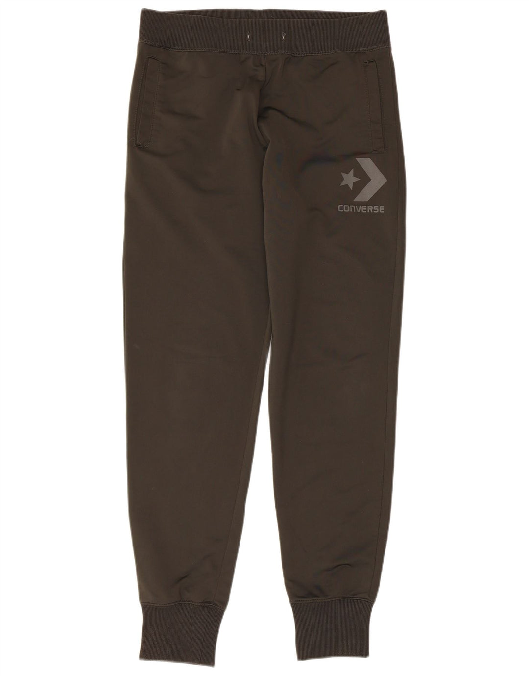 CONVERSE Damen-Trainingshose mit Grafik, Jogginghose, UK 14, Mittelgrau