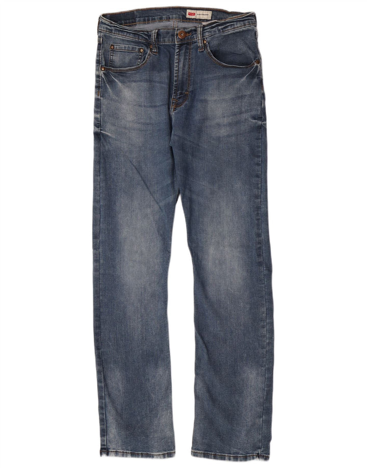 Wrangler Herren Straight Jeans W30 L32 Blaue Baumwolle