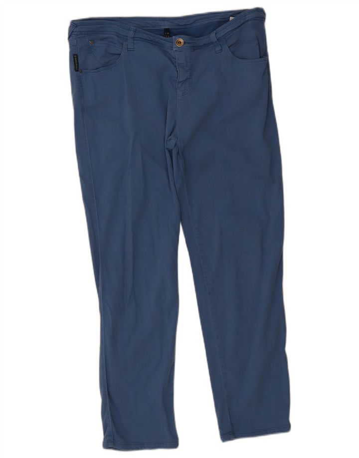 Armani Damen-Cropped-Jeans W31 L26 Blau Modal