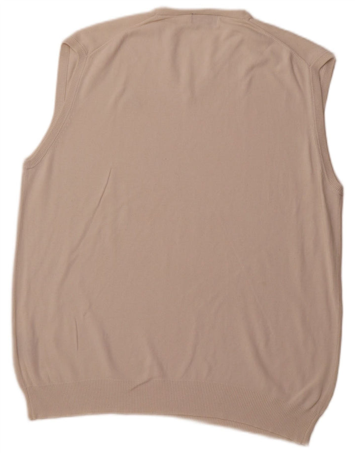 KAPPA Herren Weste Tank Top 2XL Off White Baumwolle