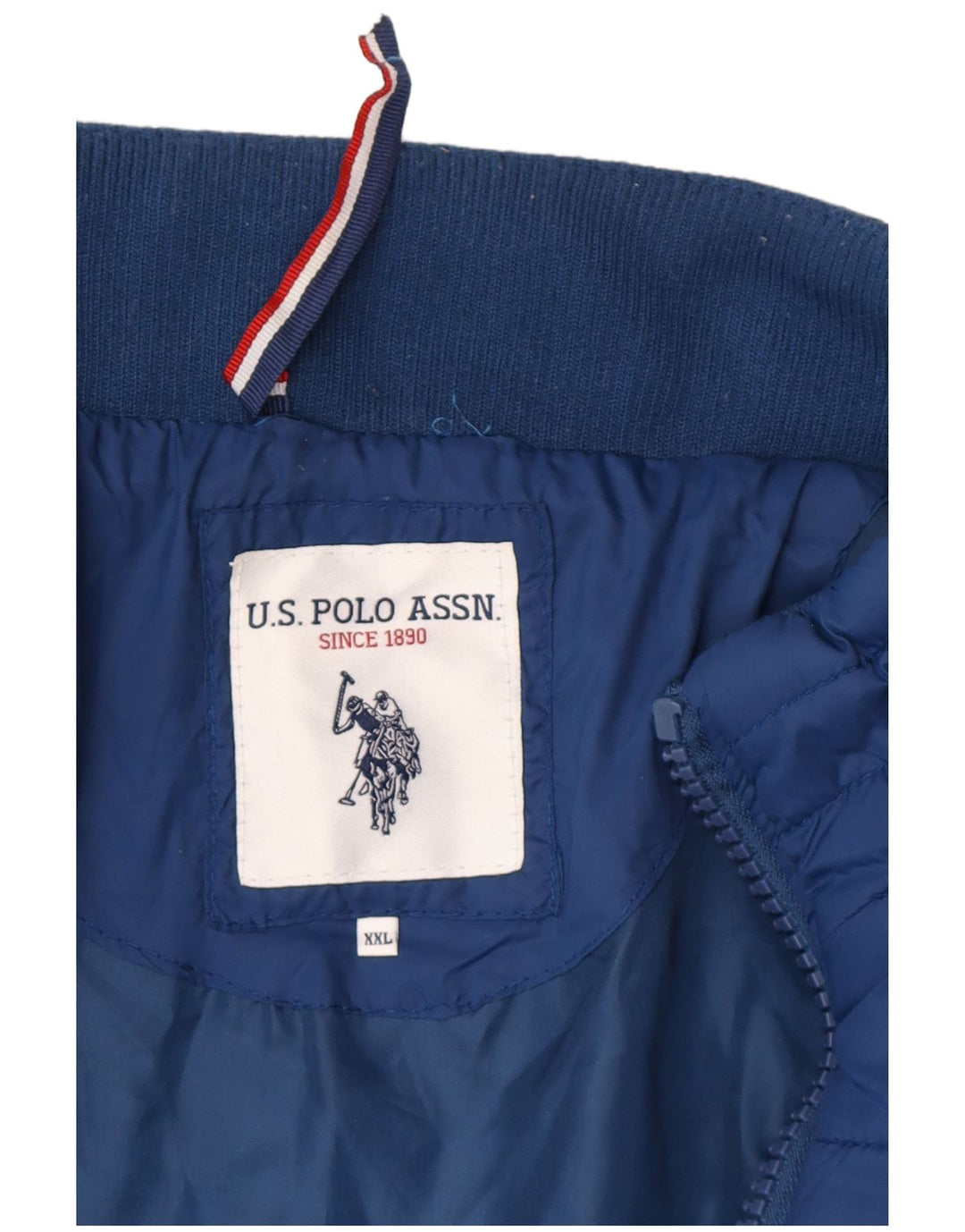 U.S. Polo Assn. Wattierte Herrenjacke UK 42 2XL Blau