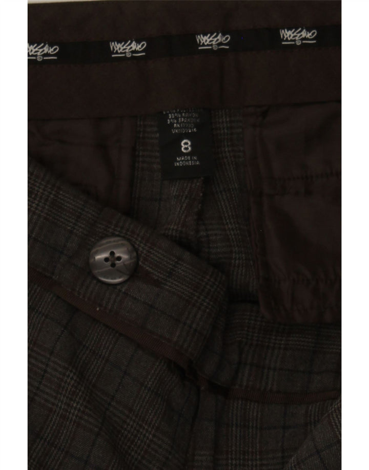 MOSSIMO Womens Bootcut Suit Trousers US 8 Medium W32 L32 Grey Check Vintage Mossimo and Second-Hand Mossimo from Messina Hembry 