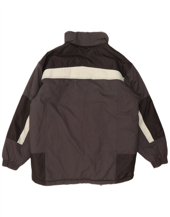Astrolabio Herren-Windbreaker-Jacke IT 52 XL Graues Colourblock-Polyamid