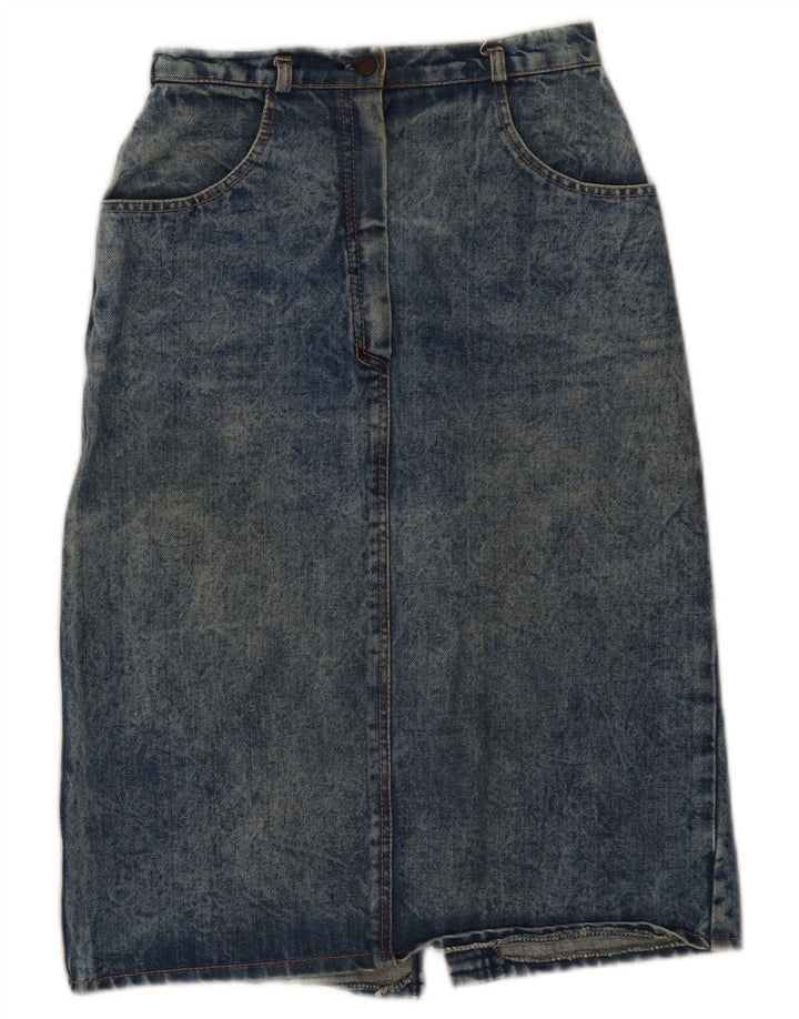 Vintage Damen Jeansrock W26 Klein Blau