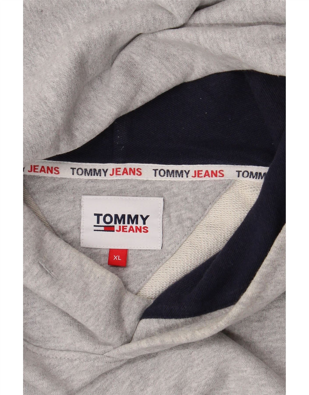 TOMMY HILFIGER Herren Graphic Hoodie Pullover XL Grau Farbblock