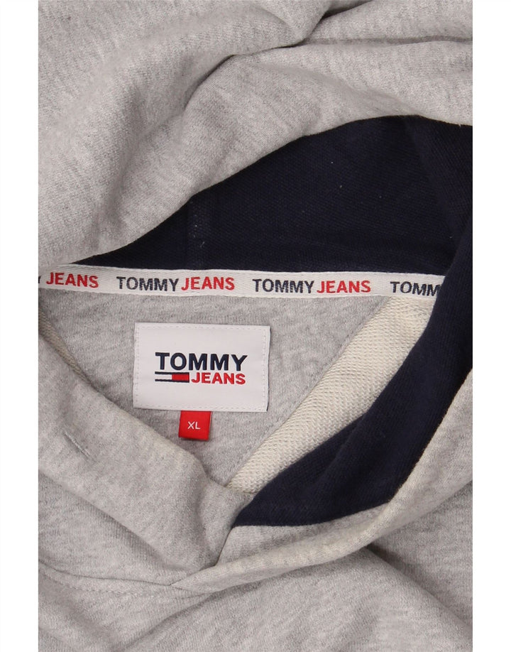 TOMMY HILFIGER Herren Graphic Hoodie Pullover XL Grau Farbblock
