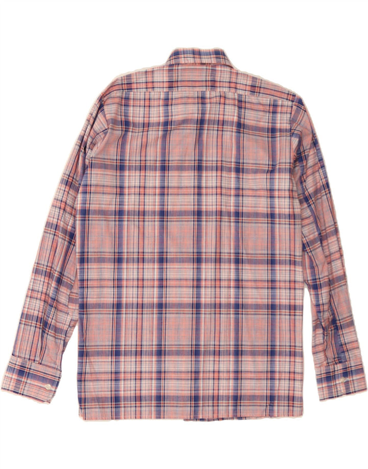 MELKA Mens Shirt Size 40 Medium Pink Check Cotton Vintage Melka and Second-Hand Melka from Messina Hembry 