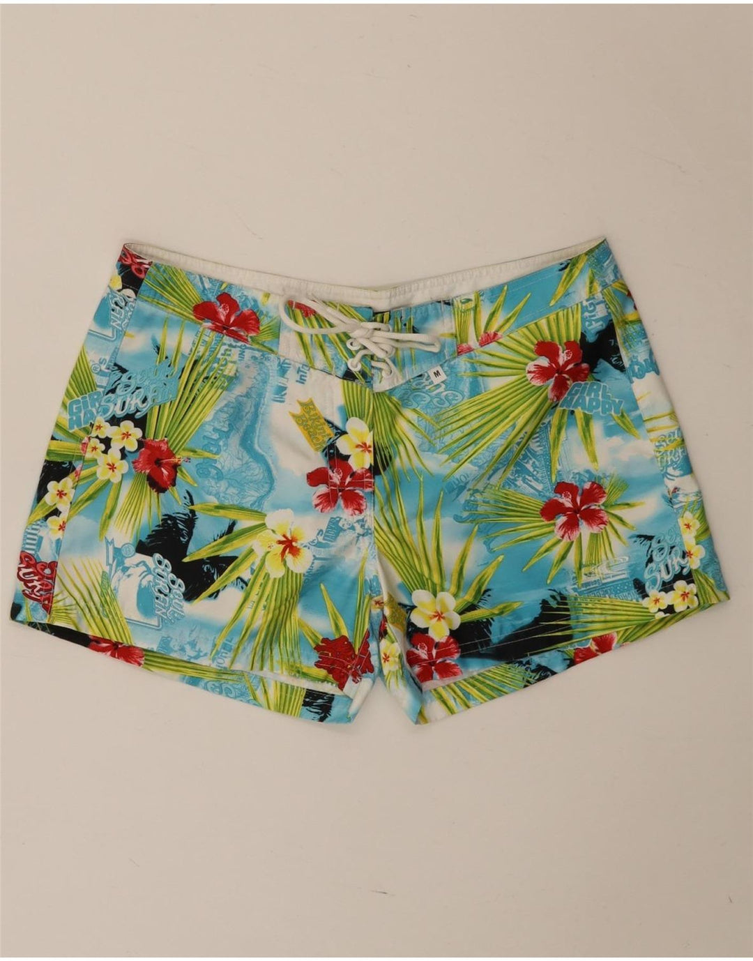 O'Neill Womens Graphic Badeshorts UK 14 Medium Mehrfarbig Blumen