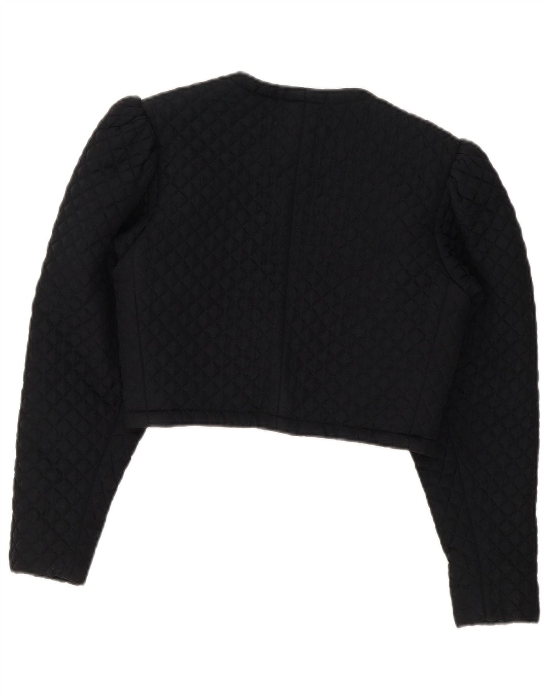 Vintage Damen Crop Bolero Jacke UK 8 Small Schwarz