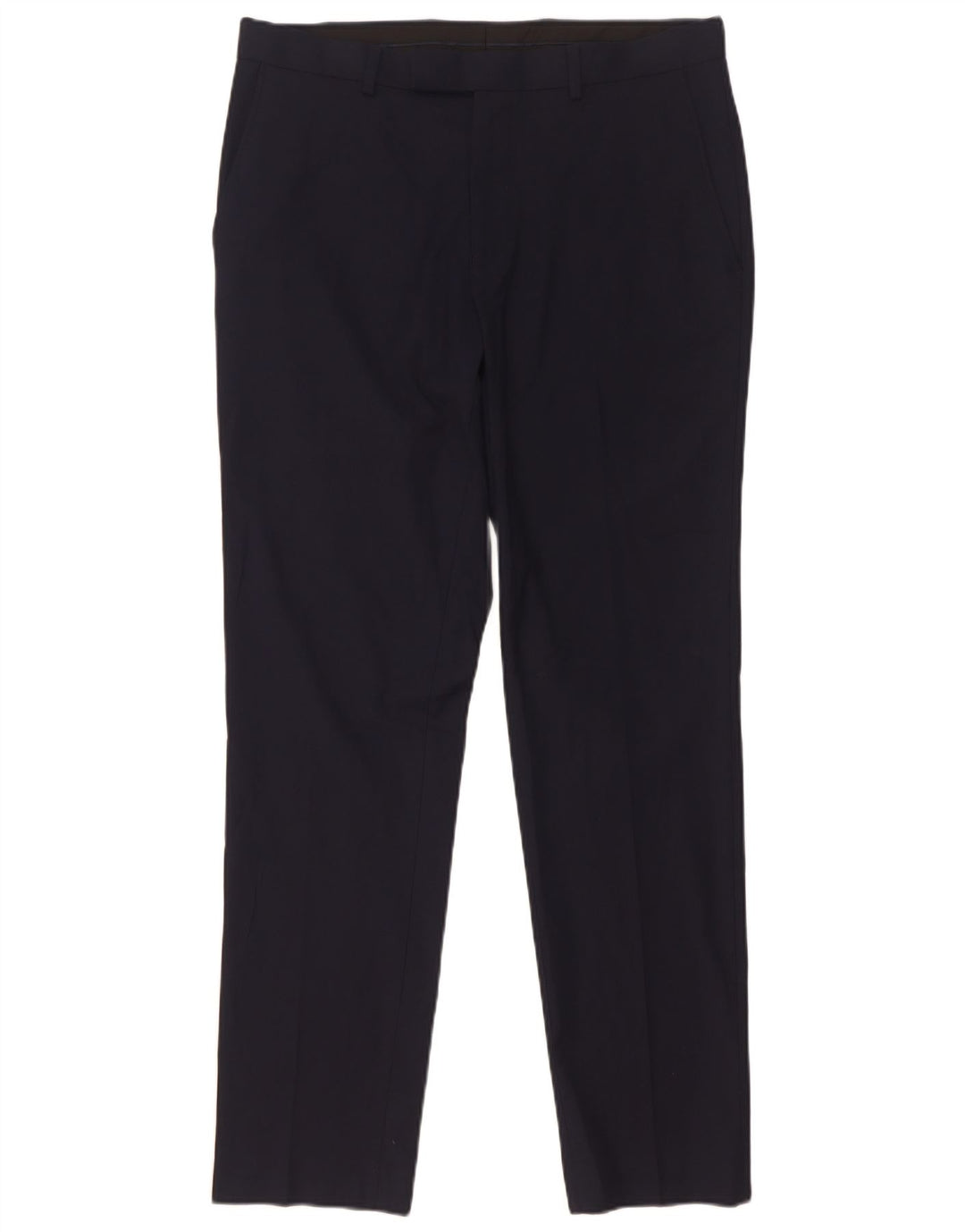 Marks & Spencer Herren-Anzughose in schmaler Passform, W32, L31, Marineblau, Polyester