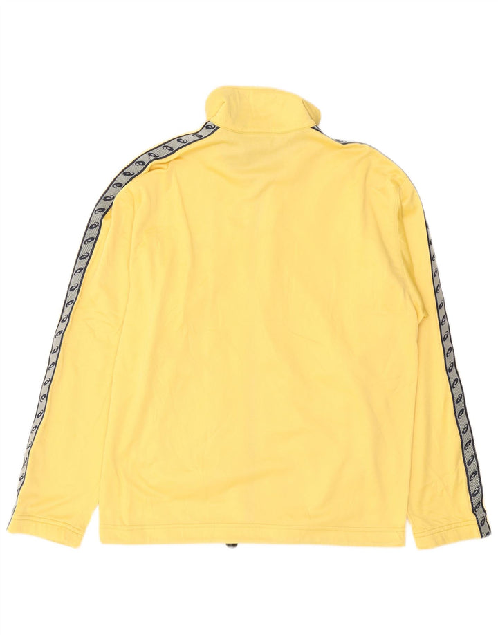 ASICS Mens Graphic Tracksuit Top Jacket XS Yellow