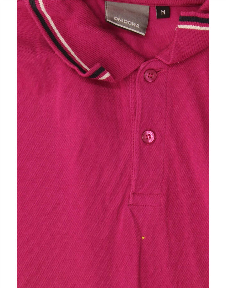 Diadora Herren-Poloshirt aus mittelrosa Baumwolle