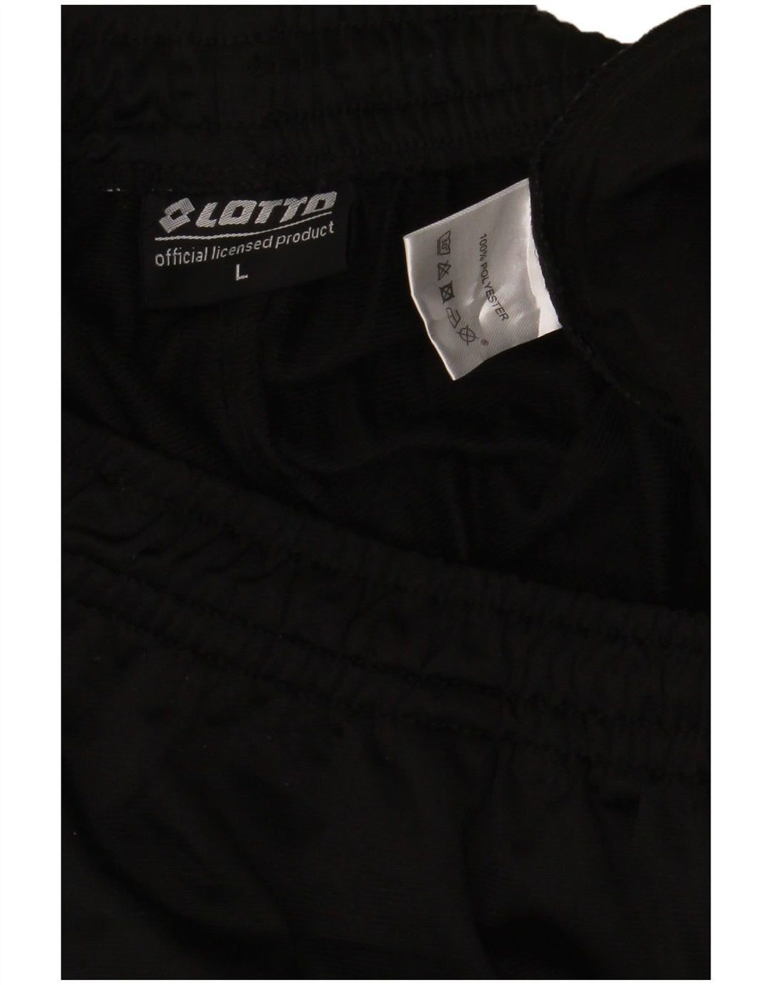 Lotto Herren-Trainingshose, Jogginghose, Größe L, Schwarz, Polyester