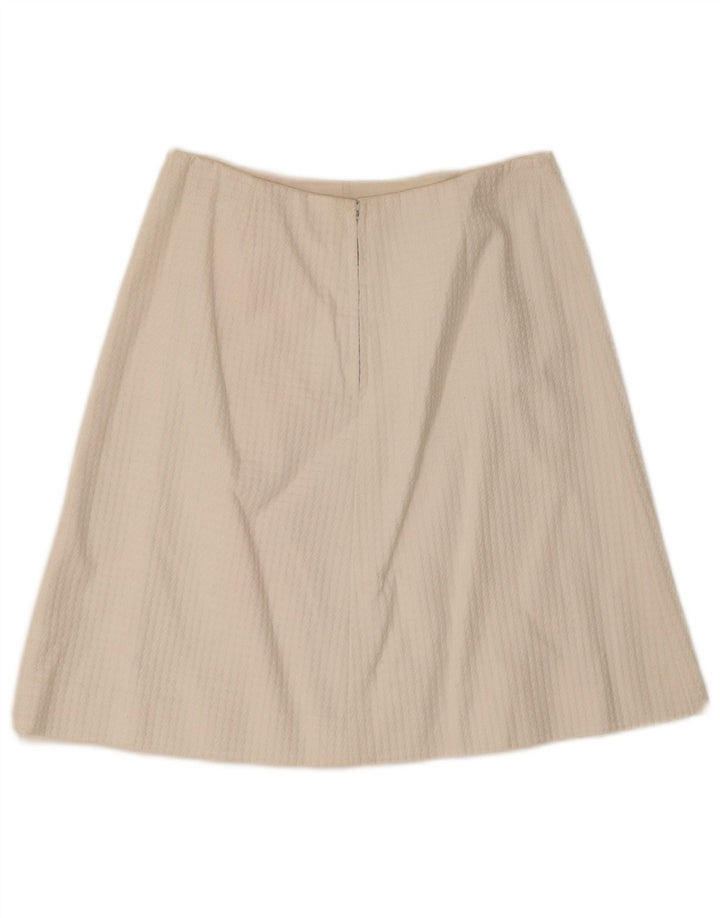 Vintage Damen A-Linie Rock IT 46 Groß W28 Weiß