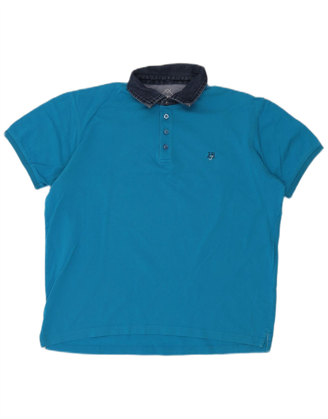 HARMONT & BLAINE Herren Poloshirt 2XL Blaue Baumwolle