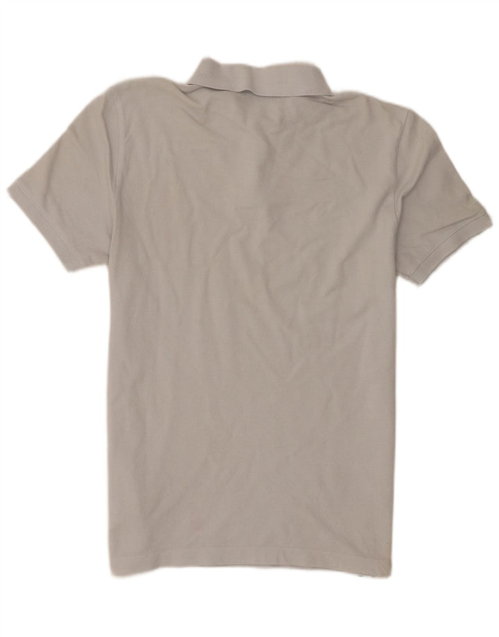 Aquascutum Herren-Poloshirt aus mittelgrauer Baumwolle