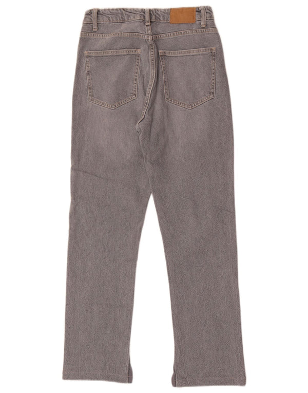Zara Damen Straight Jeans EU 36 XS W26 L27 Grau