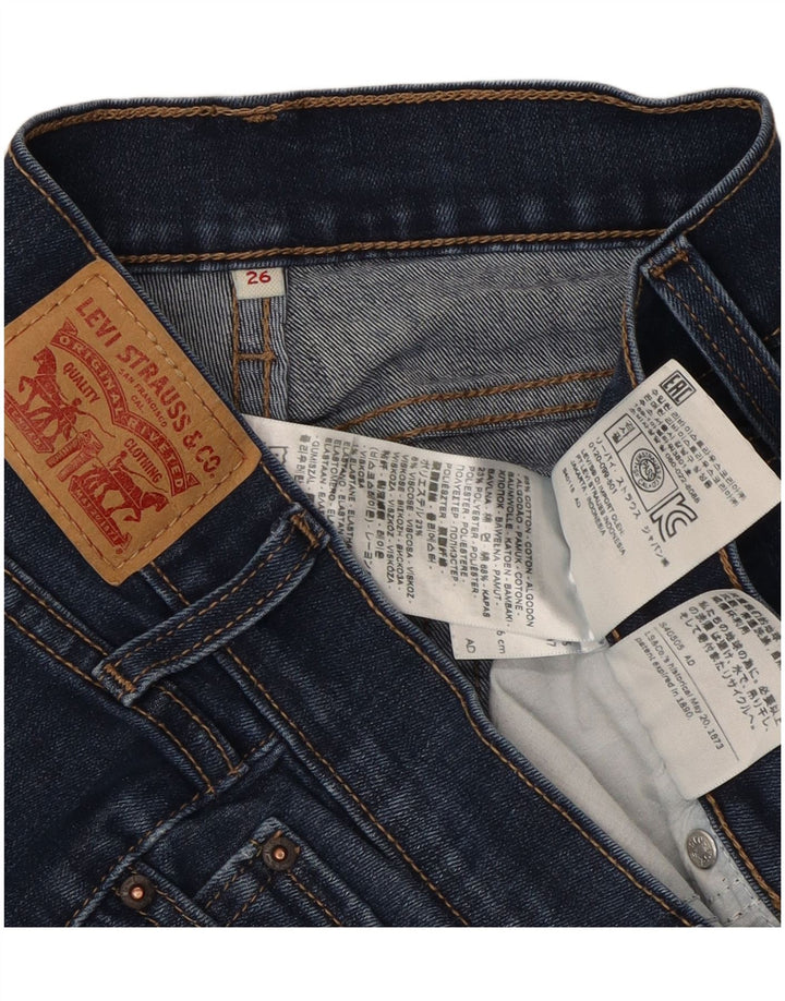 Levi's Damen-Jeansshorts, W26, klein, blaue Baumwolle